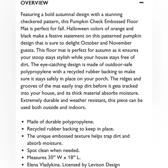 Evergreen Embossed Fall Doormat - Picture 4 of 5